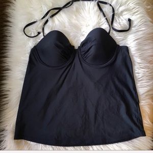 NWT J. Crew Navy Underwire Halter Tankini Top 6